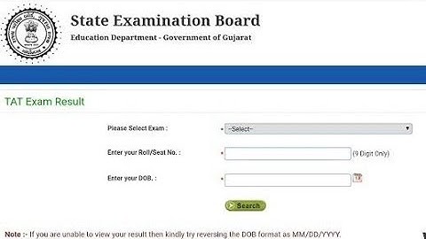 TAT Secondary Result Declared 2019