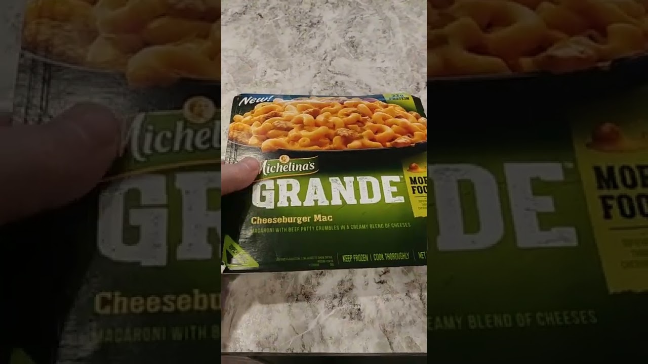 NOW LARGER! Michelina Grande Cheeseburger Mac Frozen Entree 😮 