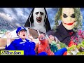 LTT Nerf Guns: SpiderMan X-Shot Nerf Guns Fight Against Criminal Joker and Valak's Zombie Army