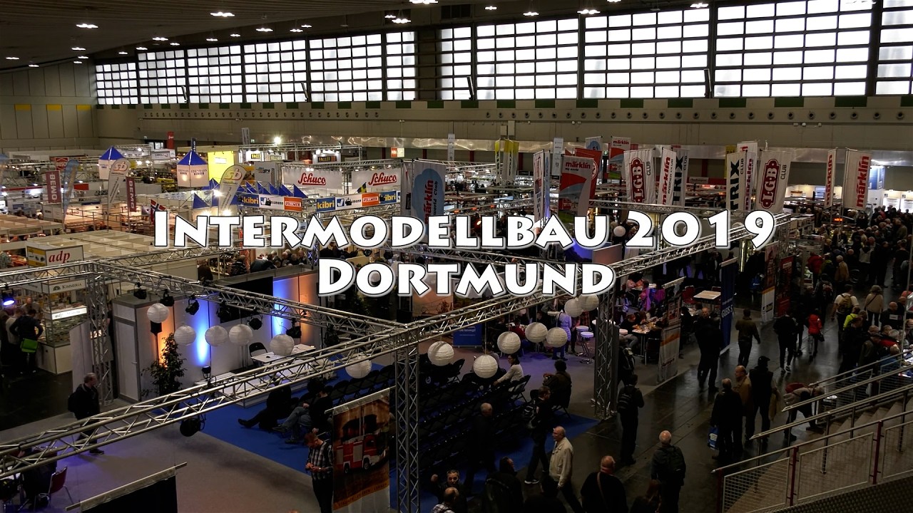Modellbahn Halle 4 und 7 (Intermodellbau Dortmund 2019)