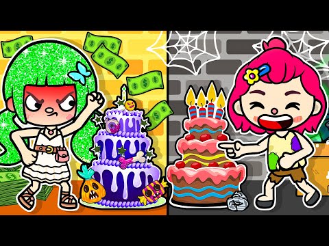 Naughty Poor Baby Become Rich | Rich Family vs Poor Family | Toca Life World | Toca Paper
