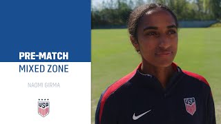 PRE-MATCH MIXED ZONE: Naomi Girma | USWNT vs. Japan | April 5, 2024