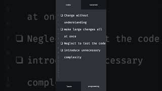 what not to do when refactoring your code #shorts