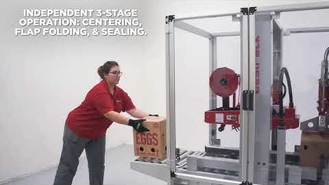 BestPack CSEGA Fully-Automatic Random Servo Driven Case Sealer for the Egg Industry | www.ProPac.com