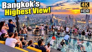 Walk 314m Above Bangkok! 🏙️ King Power Mahanakhon SkyWalk at Sunset [4K HDR] screenshot 1