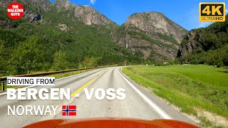Driving from Bergen - Voss in Norway 2020 [4k UHD]