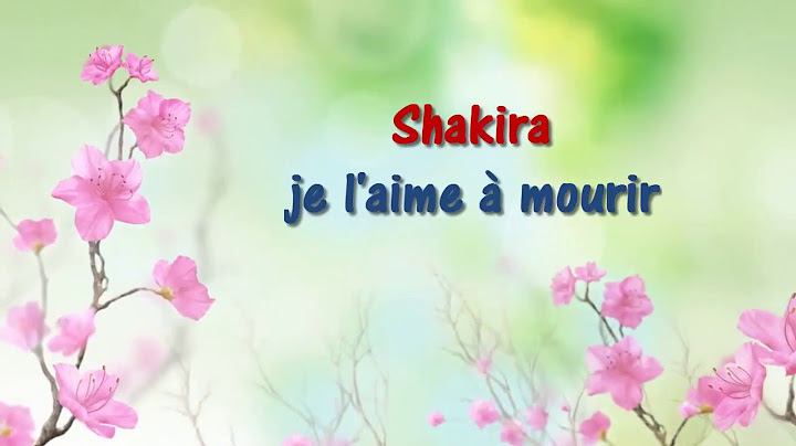 Shakira je laime a mourir lyrics english translation