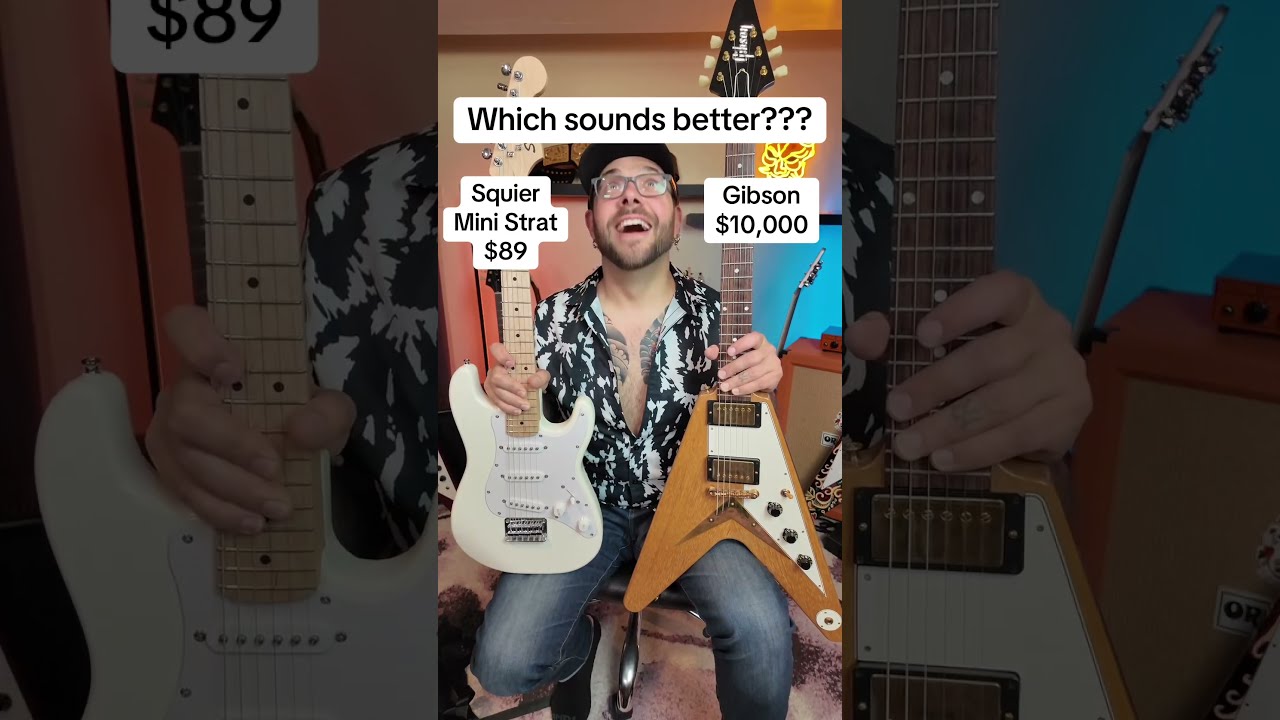 $89 Mini Strat VS $10,000 Gibson