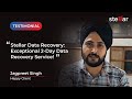 Stellar Data Recovery Chandigarh - Testimonial by Jagpreet Singh