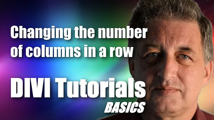 #17 DIVI Theme Tutorial for Beginners -   Changing the number of columns in a row using DIVI