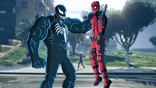 DEADPOOL, JOKER Y VENOM JUEGAN GTA V ONLINE - PARODIA ANIMADA | FactyKilian