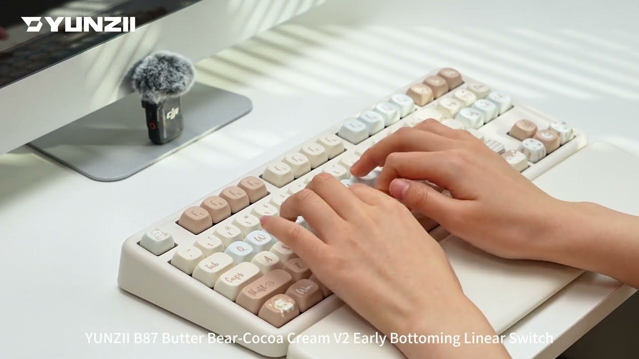 YUNZII B87 キーボード / パープル / ココアクリームV2スイッチ YUNZII B87 キーボード / パープル / ココアクリームV2スイッチ