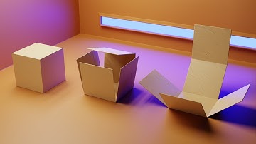 Box Unwrapping Animation tutorial | Blender for beginners #3D #Animation #tutorial #blender