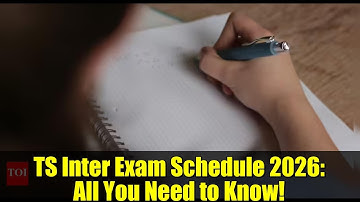 TS Inter Exam Schedule 2026: All You Need to Know!