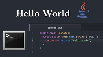 Introduction to JAVA - Episode 1 - Hello World