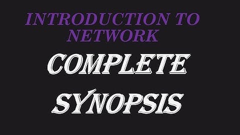 introduction to Computer Networks Synopsis| ICS computer part 1 chapter 2 computer networks