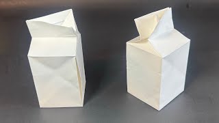 Origami Milk Carton - Action Model