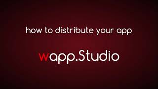 wapp.Studio: Distribute your app to any device screenshot 4