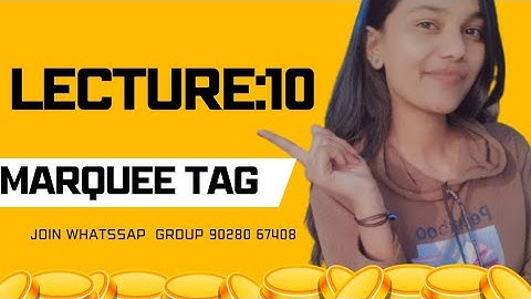 🎯Lecture 10""Marquee Tag with Images Explained | HTML Tutorial for Beginners