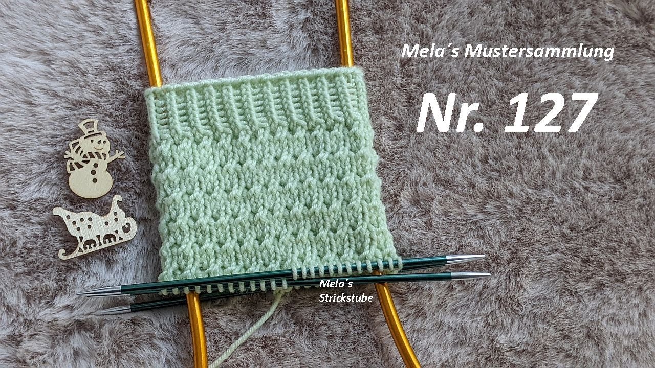 Sockenmuster Nr. 127 - Strickmuster in Runden stricken / knitting sock pattern