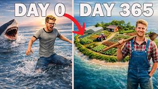 I Survived 365 DAYS in Empty Ocean with 0$! Here's What Happened!?