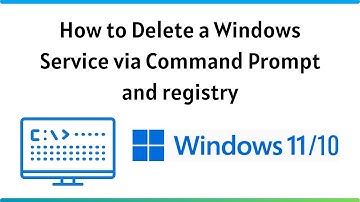 How to Delete a Windows Service via Command Prompt and registry