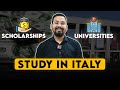 Study in italy 2024  courses  universities  scholarship