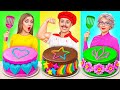自分 VS おばあちゃんの料理チャレンジ | 面白い食べ物のレシピ Super Hyper DO