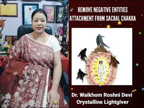 Removing negative entities attachment from the sacral chakra 