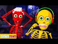 Skeletons Shower Time - This Is The Way We Brush + More Kids Songs And Nursery Rhymes | Teehee Town