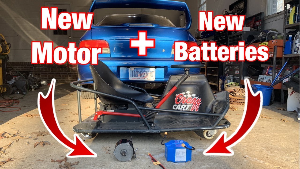 NEW Crazy Cart Motor & Hoverboard Lithium Ion Battery Install!!