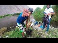 Pesca de Camarones en Río - Pescando Camarones con Atarraya