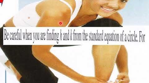 9 1 Conics Circles Parabolas P Calc CW L V Pt 1