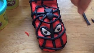 Spiderman car Play Doh - سيارة سبايدرمان - طين اصطناعي / معجون الاطفال