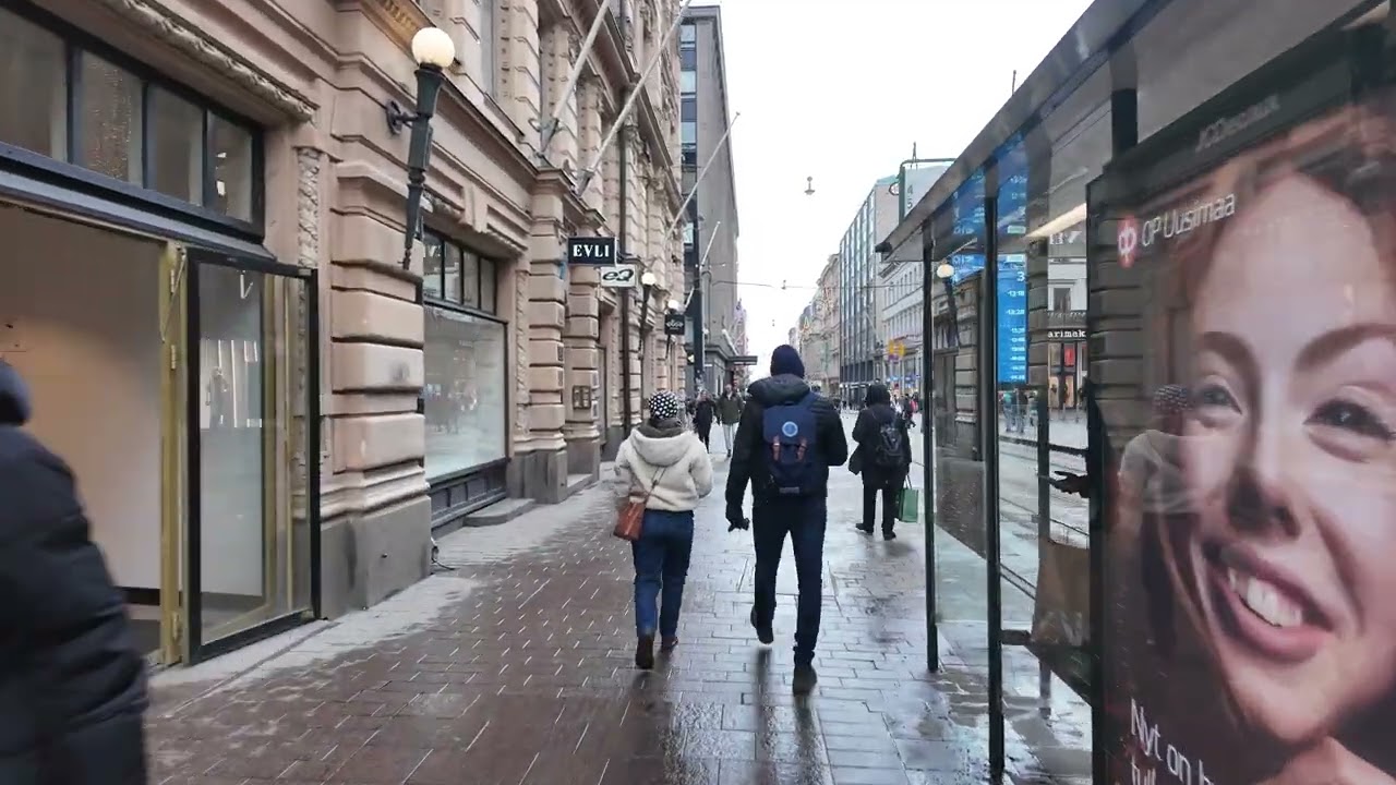 Winter Helsinki Walking Tour 🇫🇮 | Helsinki Finland 4K