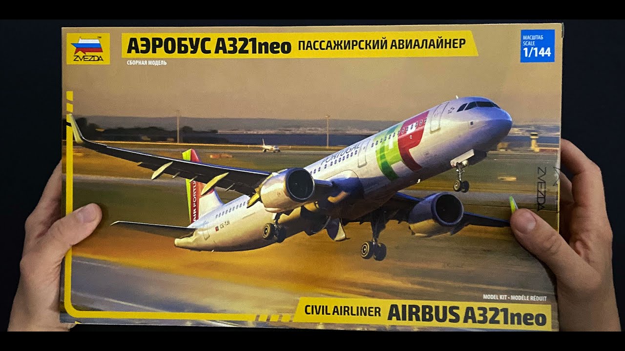 The newest NEO from Zvezda. Unboxing of the A321neo in 1/144 +