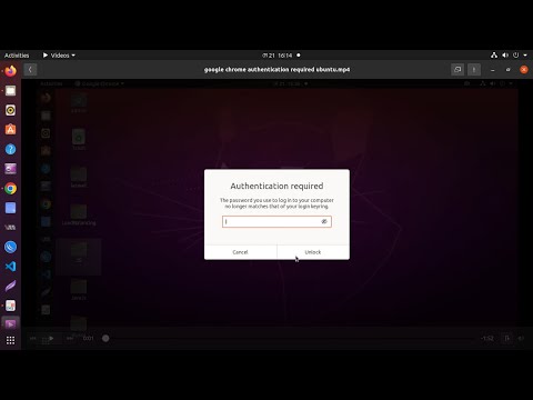 Fix google chrome asking for authentication required ubuntu