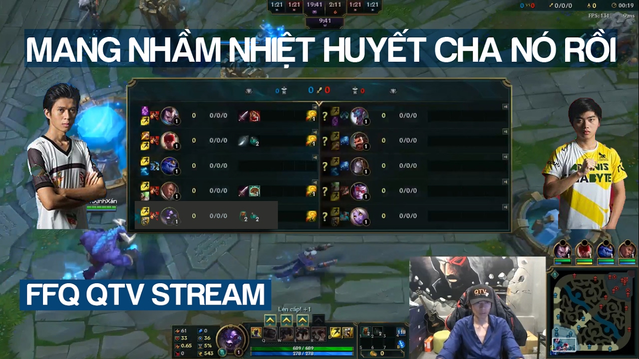 [FFQ QTV Stream] QTV gặp Optimus chung team – Nhường mid cầm Alistar đi SP