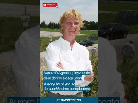 Video Aurora D'Agostino, l'avvocata delle donne si spegne nel giorno del suo 66esimo compleanno