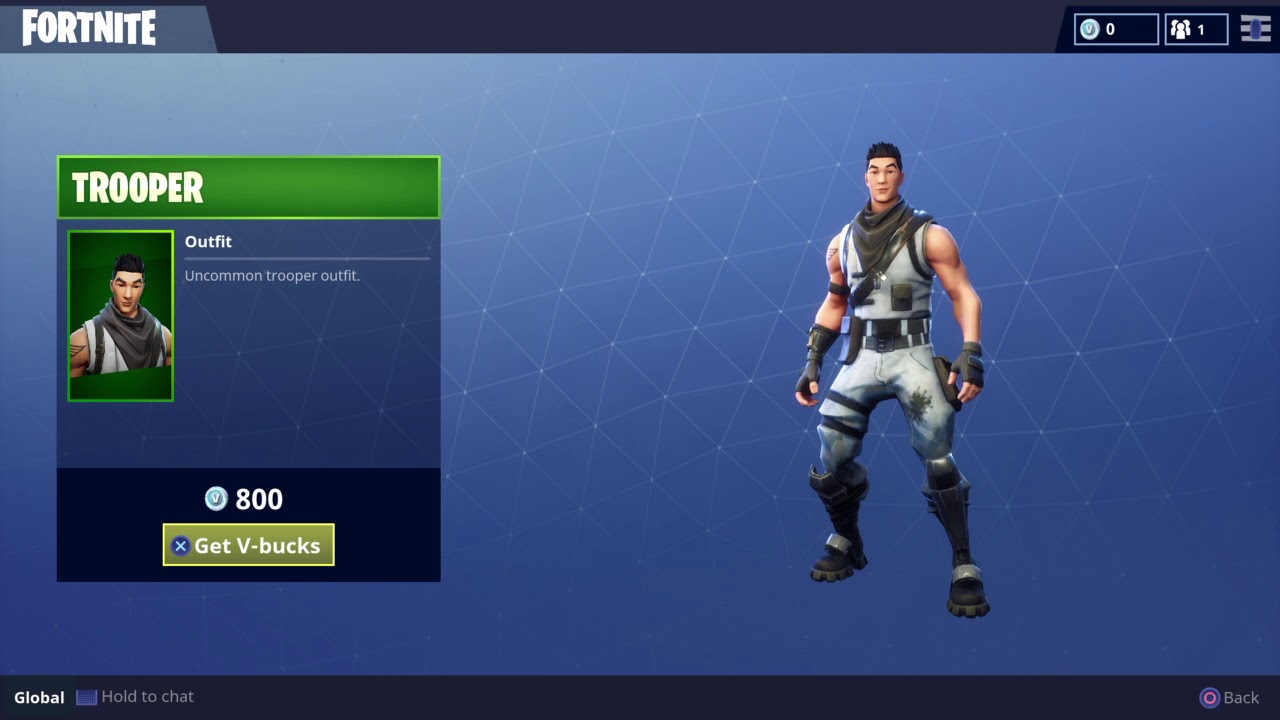 Uncommon Trooper Outfit Character Skin for Fortnite Battle ... - 1280 x 720 jpeg 80kB