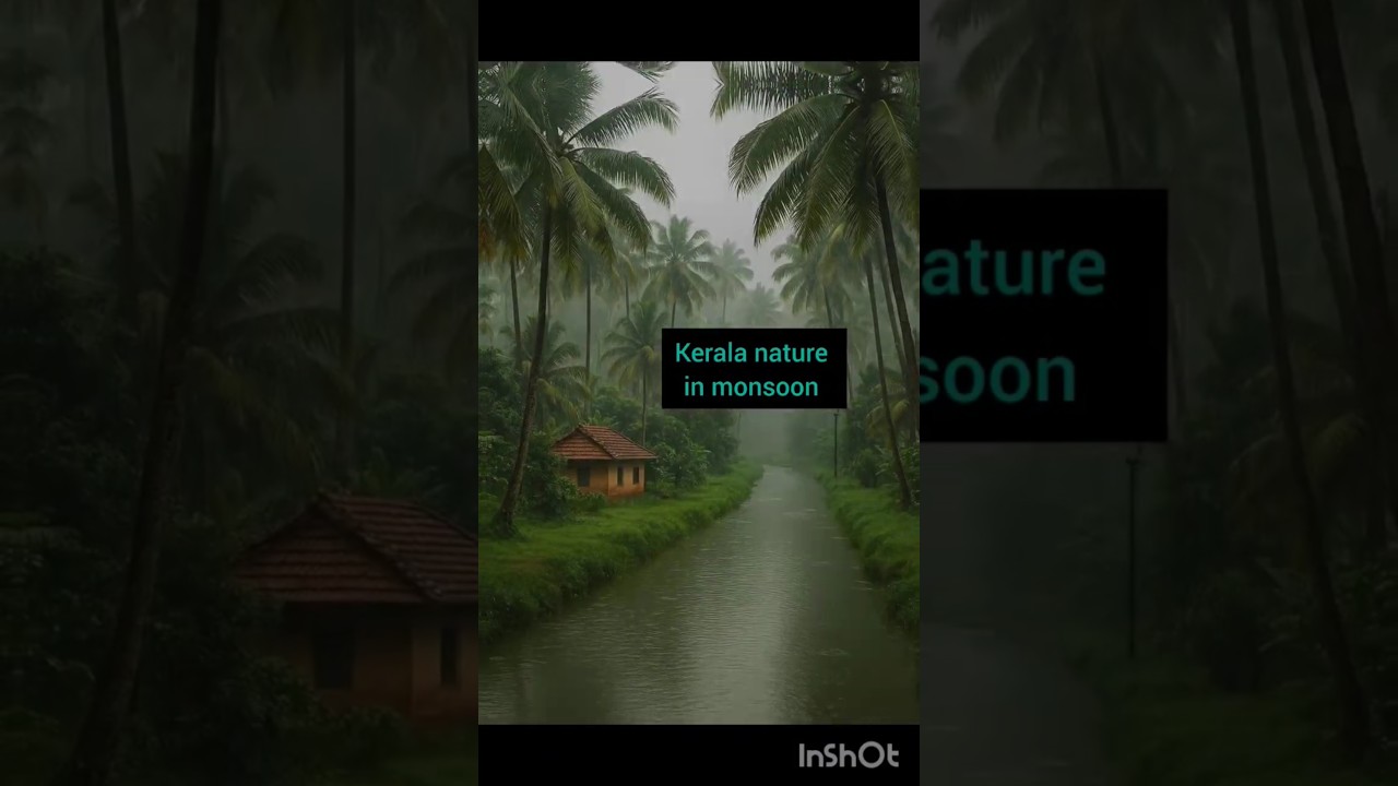 Kerala in monsoon vs summer || always haravara (greenery) 🌿🍀🌧️ 💚