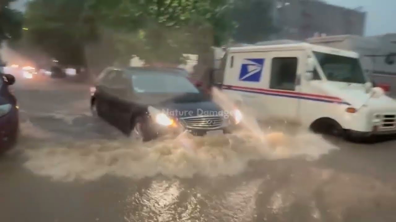 New York City Underwater Today! Storm Flooding Swept Away Many Homes ...