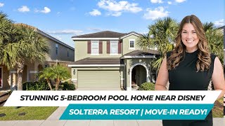 🏡 Stunning 5-Bedroom Pool Home Near Disney | Solterra Resort | Move-In Ready!