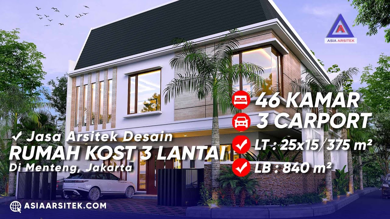 Jasa Arsitek Desain Bangun Rumah Kost 3 Lantai Di Menteng Jakarta YouTube Jasa Arsitek Desain Bangun Rumah Kost 3 Lantai Di Menteng Jakarta YouTube