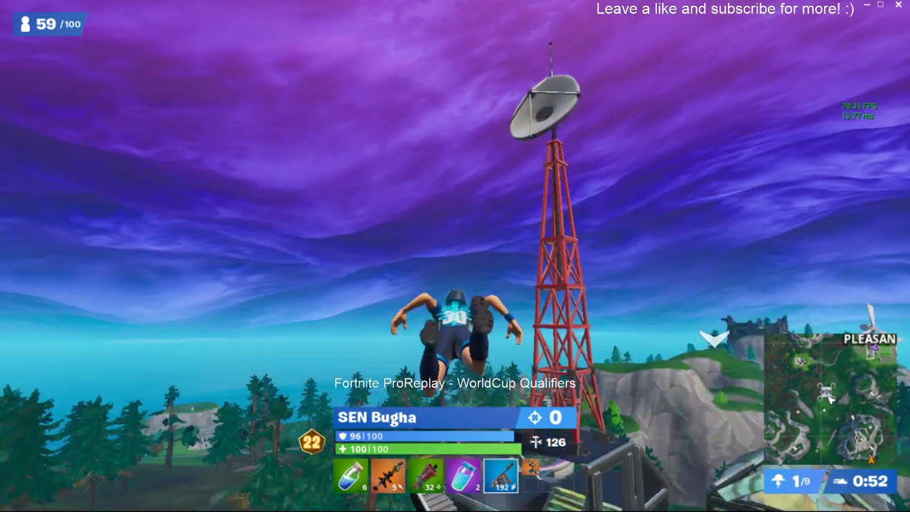 1st place na east world cup semi final sen bugha fortnite pro replay gameplay - 1st place fortnite world cup