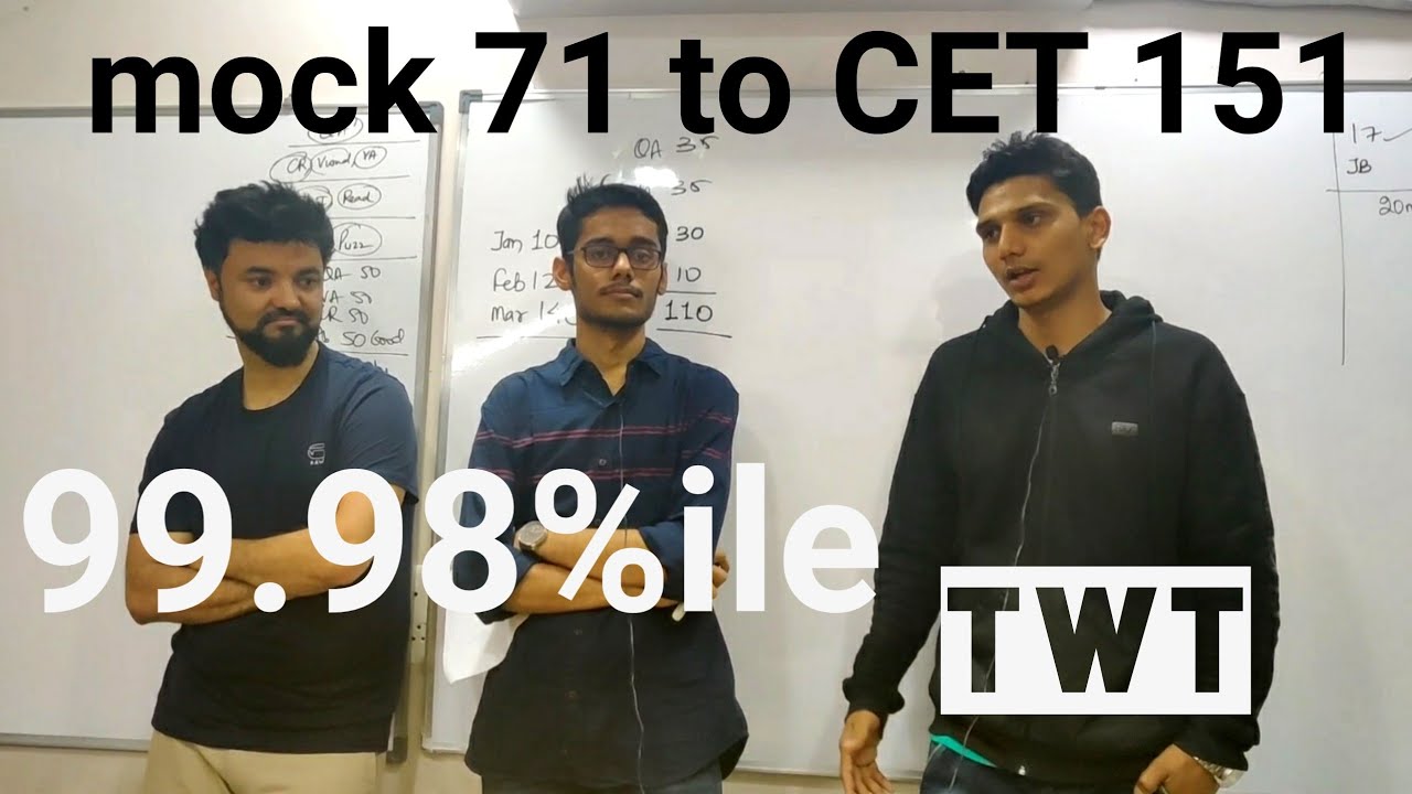My JBIMS Journey. 70 in mocks to 151 in CET 99.98%ile. TwT with topper.