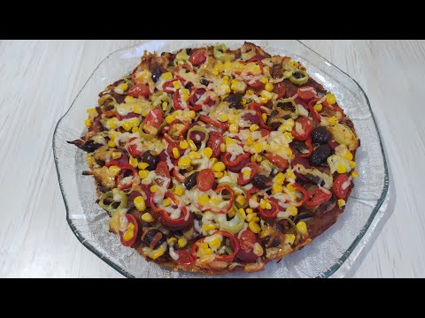 Diyet Pizza - Mayasız Yulaf Unlu Pizza Hamuru