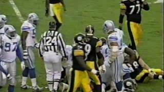 STEELERS VS LIONS 12-23-01