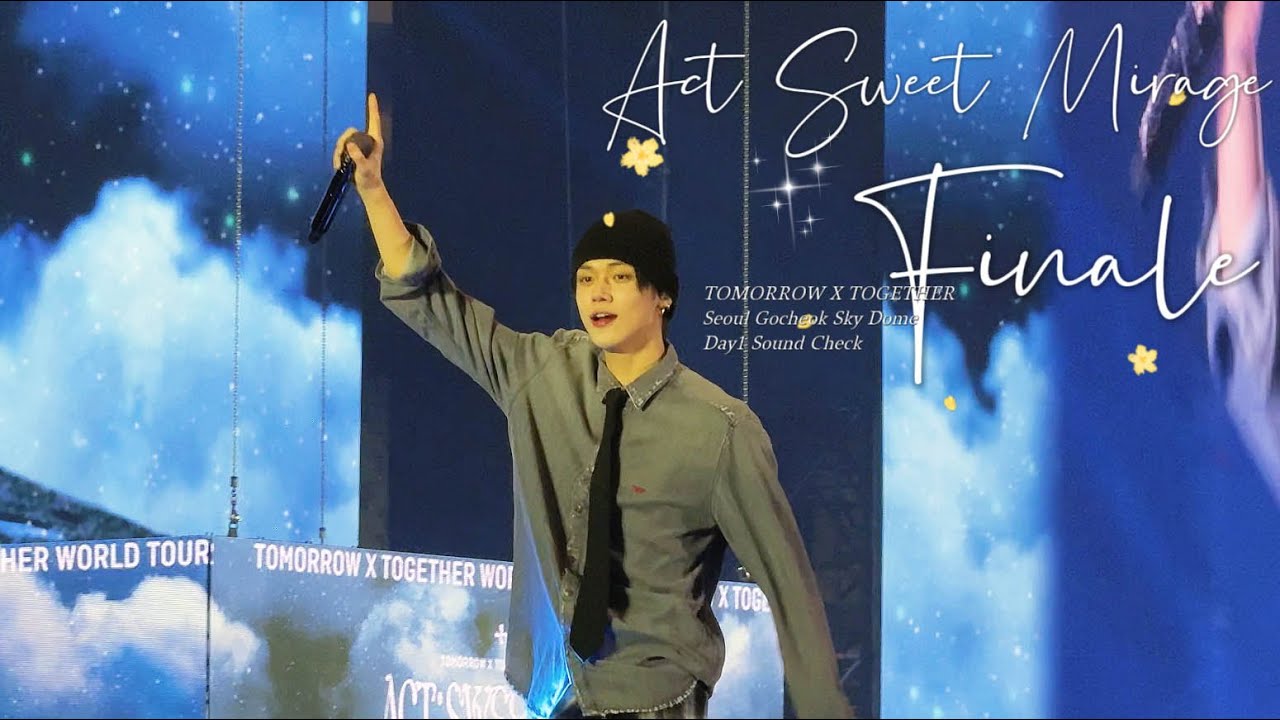 TXT Sound Check Live 4K TOMORROW X TOGETHER 2023 WORLD TOUR ACT SWEET MIRAGE FINALE in Seoul 231202