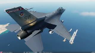 DCS F16 AGM88反輻射飛彈 射擊任務